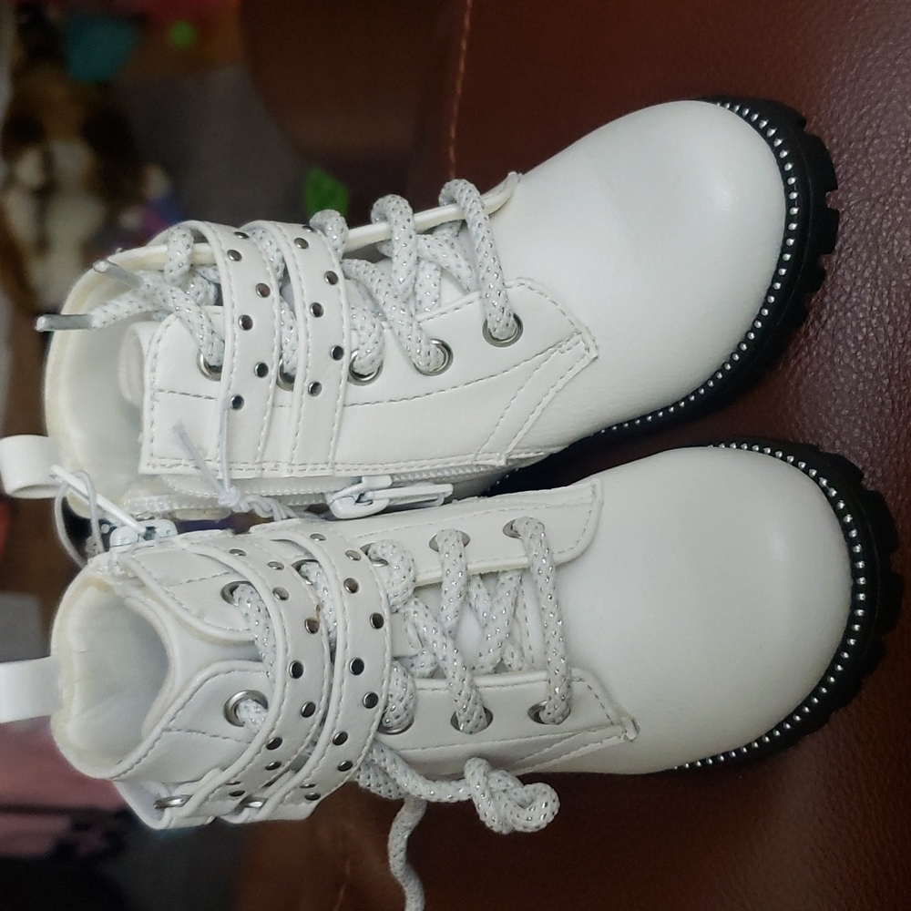 Toddler Girls White Boots